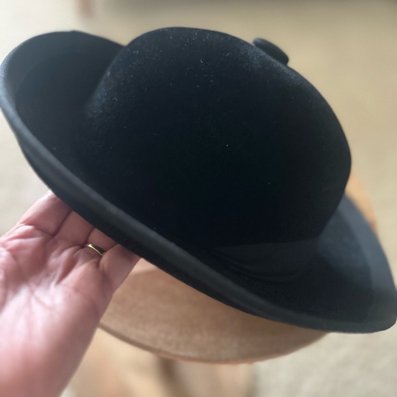 Vintage Joy Dorcey Elegant Black Women's Bowler Hat - Picture 1 of 7